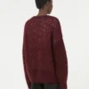 Mohair cardigan, bordeaux