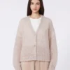 Mohair cardigan, sand