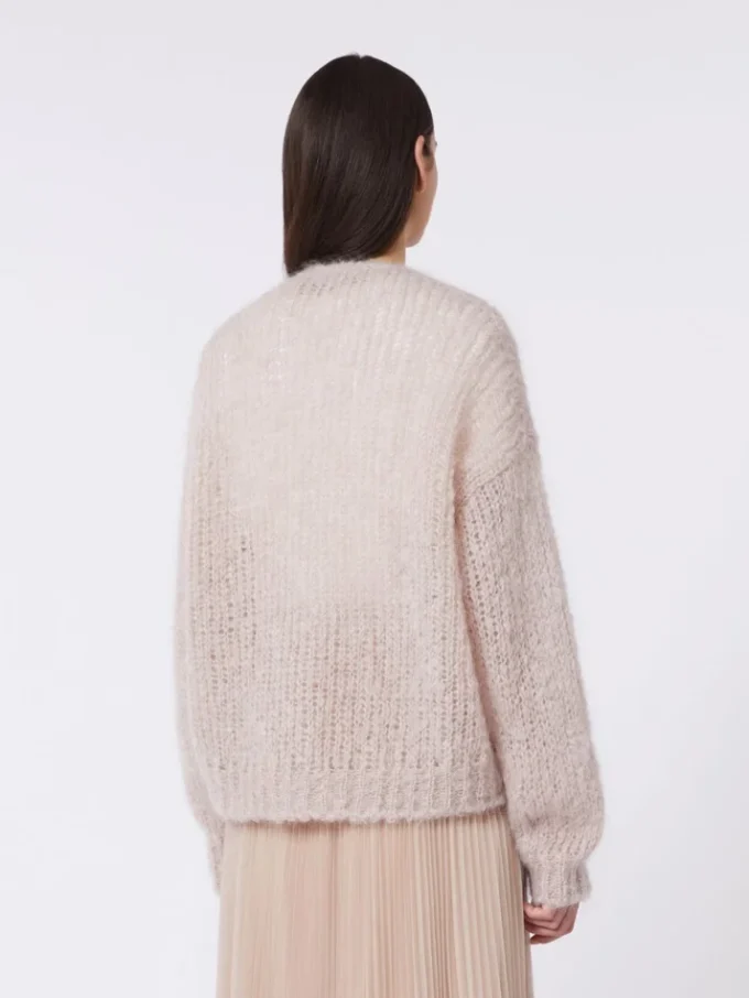 Mohair cardigan, sand