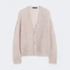 Mohair cardigan, sand