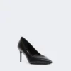 Nappa leather court shoes, black