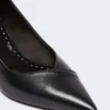 Nappa leather court shoes, black