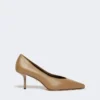 Nappa leather court shoes, mud