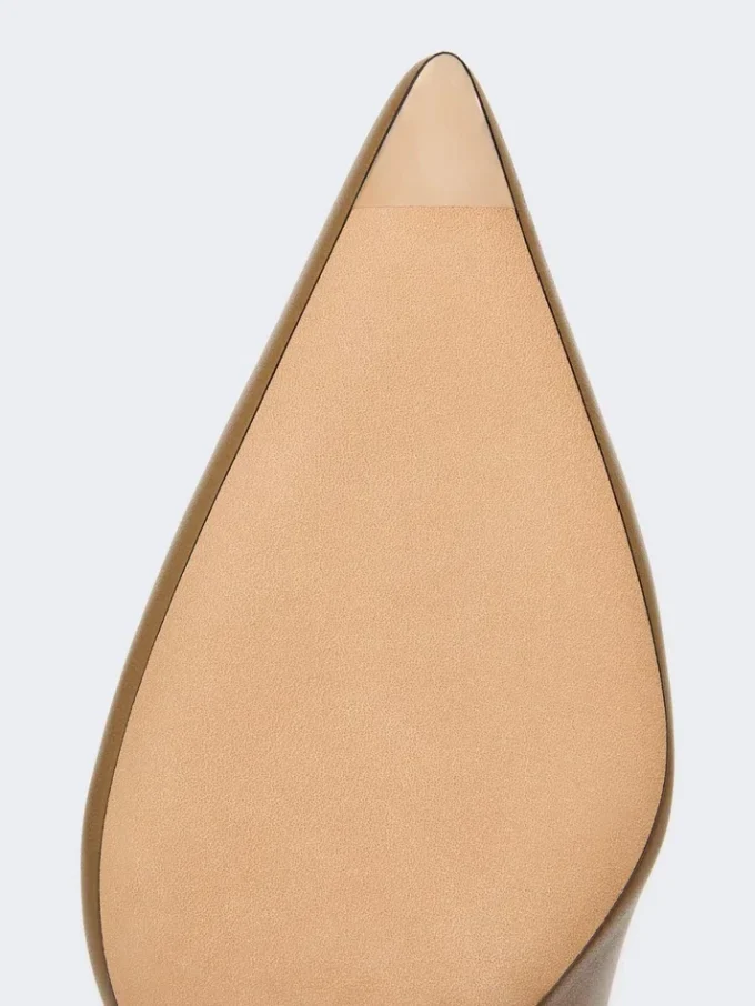 Nappa leather court shoes, mud