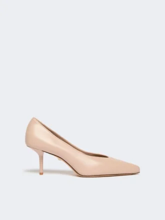 Nappa leather court shoes, pink