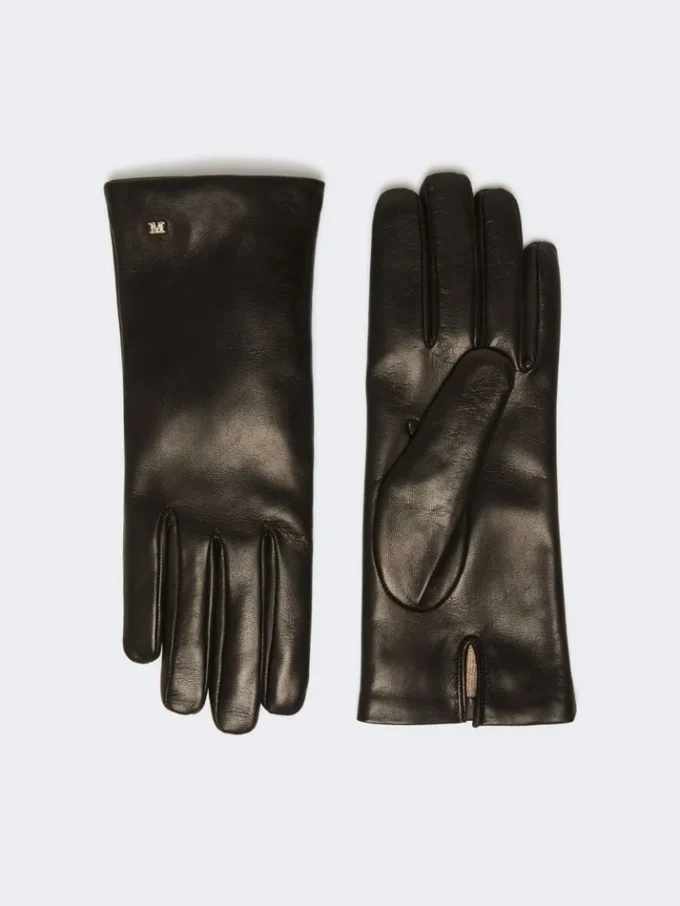 Nappa leather gloves, black Nappa leather gloves, black