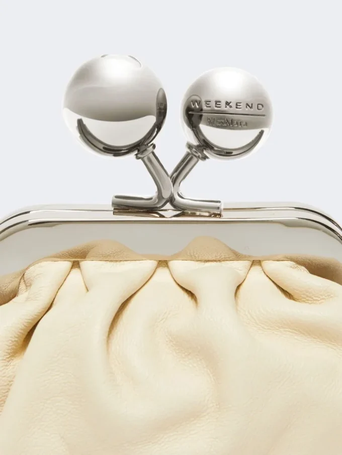 Nappa sheepskin nano pasticcino bag, ivory Nappa sheepskin nano pasticcino bag, ivory