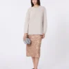 Tulle and sequin skirt, nudo Tulle and sequin skirt, nudo