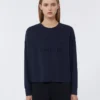 Oversized jersey t-shirt, ultramarine