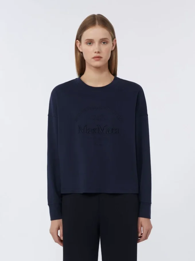 Oversized jersey t-shirt, ultramarine