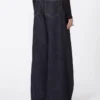 Oversized low-rise trousers, midnightblue