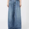 Oversized low-waisted jeans, midnightblue