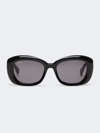 Oversized oval sunglasses, black