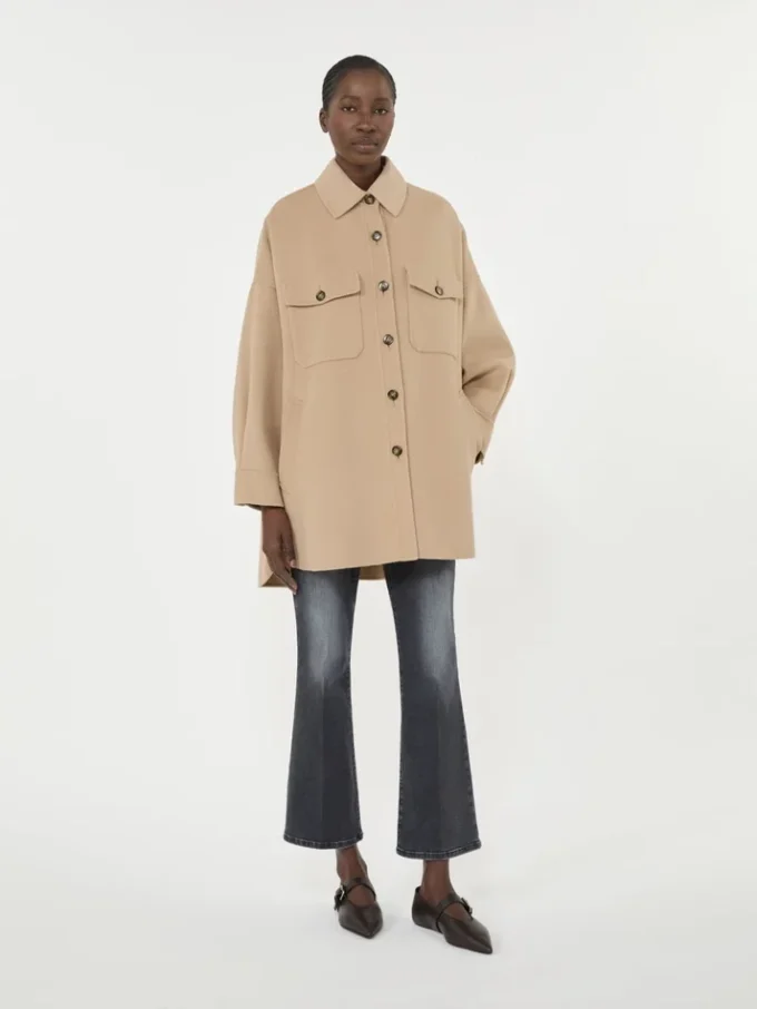 Oversized wool-blend coat, camel Oversized wool-blend coat, camel