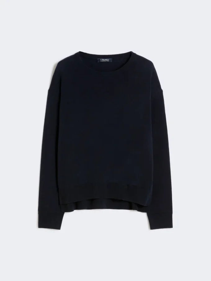 Oversized wool sweater, ultramarine