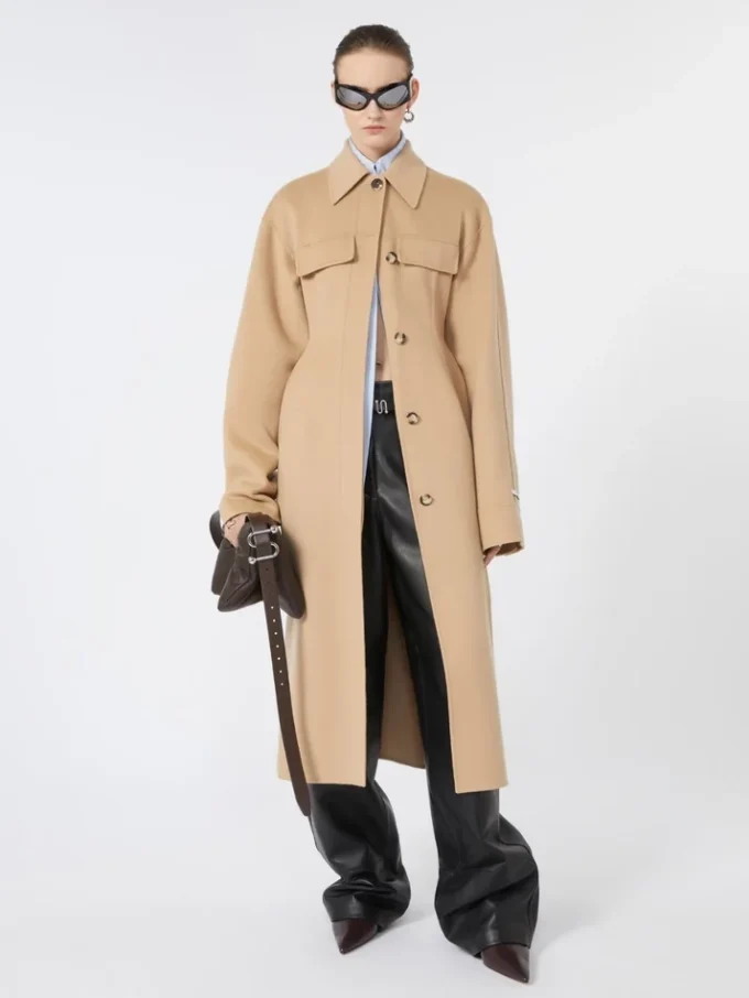 Padded nappa-leather soffy bag, cocoa