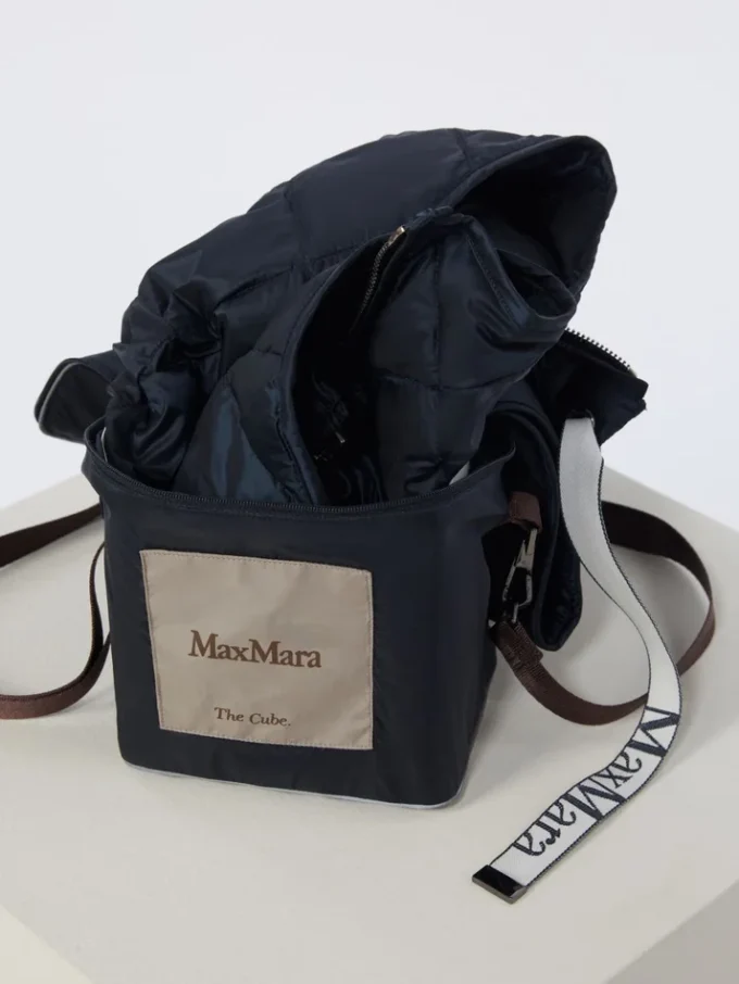 Padded water-repellent nylon canvas gilet, midnightblue