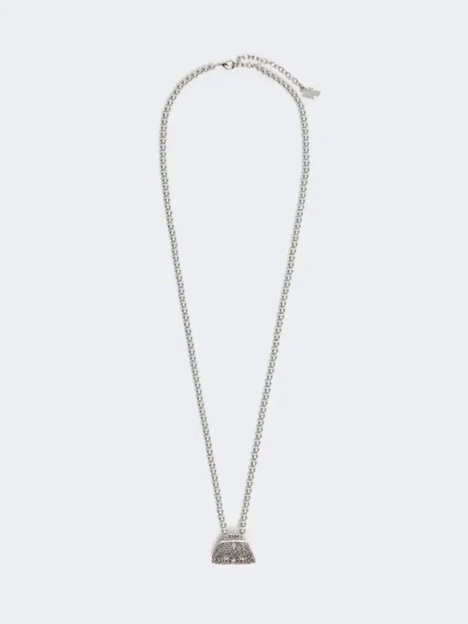 Pasticcino bag-pendant necklace, black Pasticcino bag-pendant necklace, black