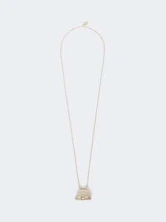 Pasticcino bag-pendant necklace, gold