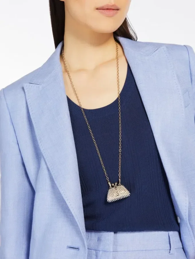 Pasticcino bag-pendant necklace, gold Pasticcino bag-pendant necklace, gold