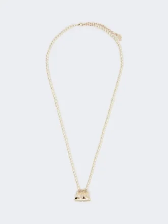 Pasticcino-pendant choker necklace, gold