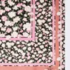 Patterned silk twill foulard, pink