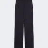 Pinstripe wool trousers, navy Pinstripe wool trousers, navy