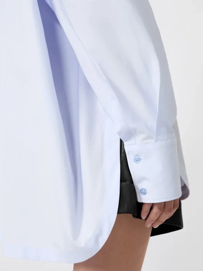 Poplin kimono-style tunic, avio Poplin kimono-style tunic, avio