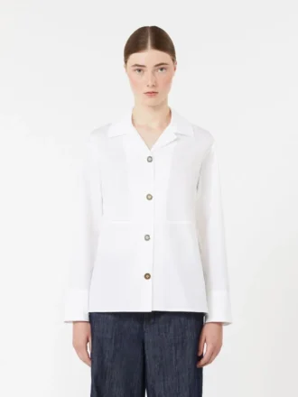 Poplin shirt, white