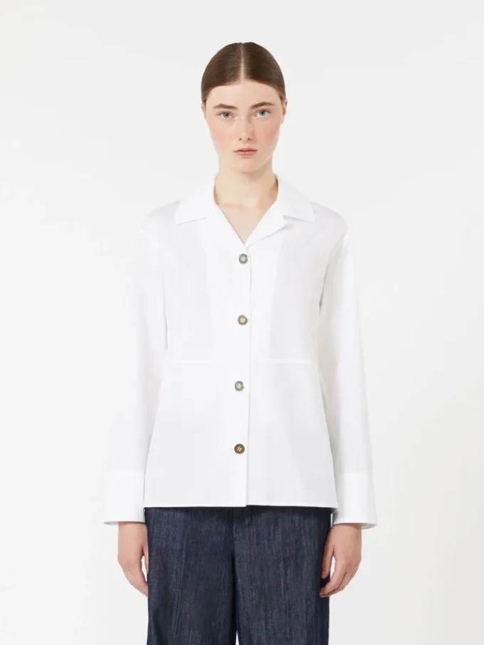 Poplin shirt, white Poplin shirt, white