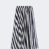 Printed poplin pleated skirt, navy Printed poplin pleated skirt, navy