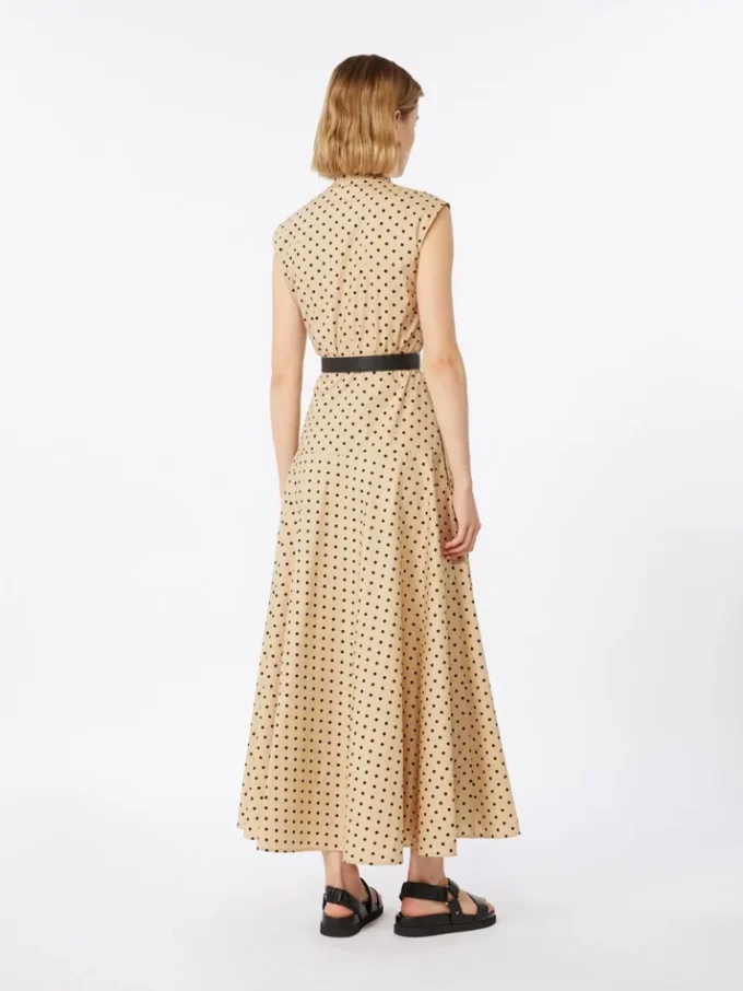 Printed poplin shirt dress, colonial