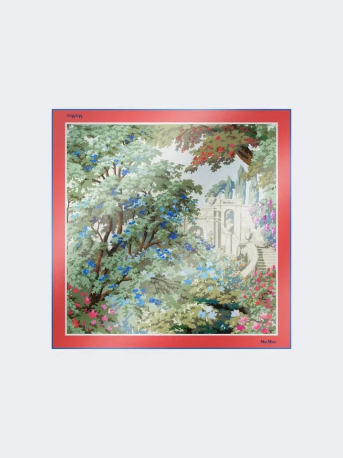 Printed silk foulard, antique rose