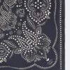 Printed silk square foulard, midnightblue
