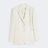 Pure linen blazer, beige