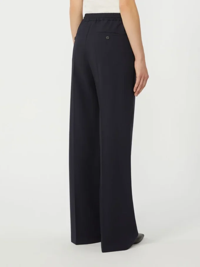 Pure woollen cloth trousers, navy