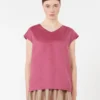 Ramie canvas blouse, cyclamen Ramie canvas blouse, cyclamen