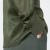 Ramie canvas shirt, kaki