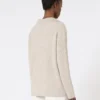 Ribbed cashmere jumper, beige
