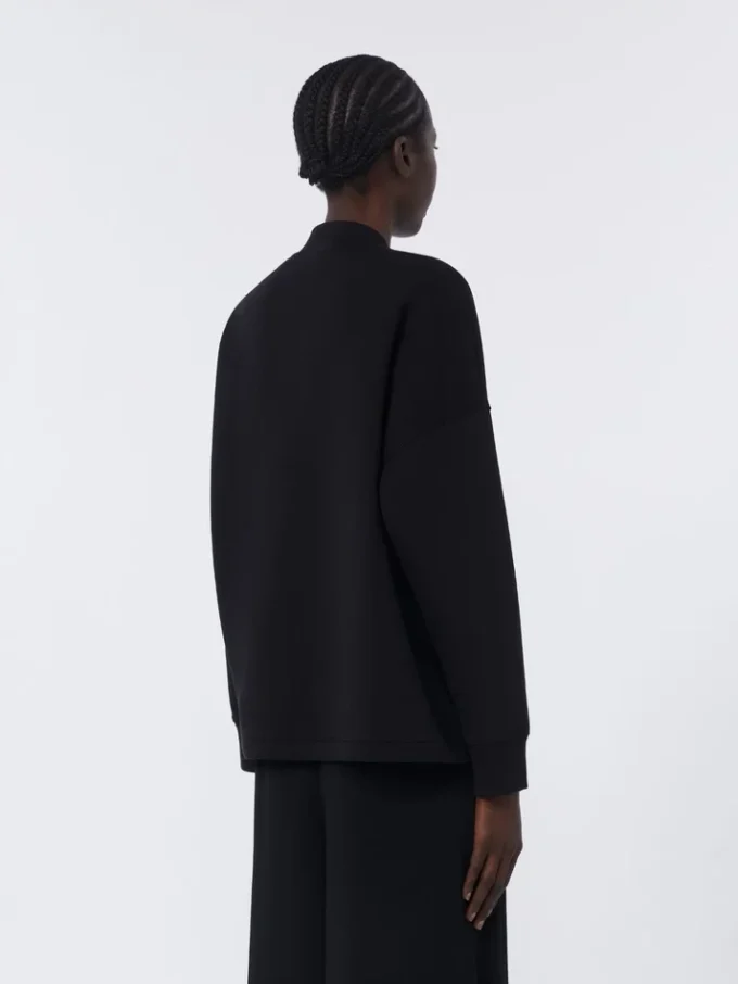 Scuba jersey jacket, black