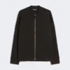 Scuba jersey jacket, black