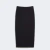 Scuba jersey pencil skirt, ultramarine