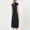 Scuba jersey sheath dress, ultramarine