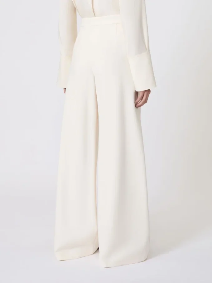 Scuba jersey trousers, ivory Scuba jersey trousers, ivory