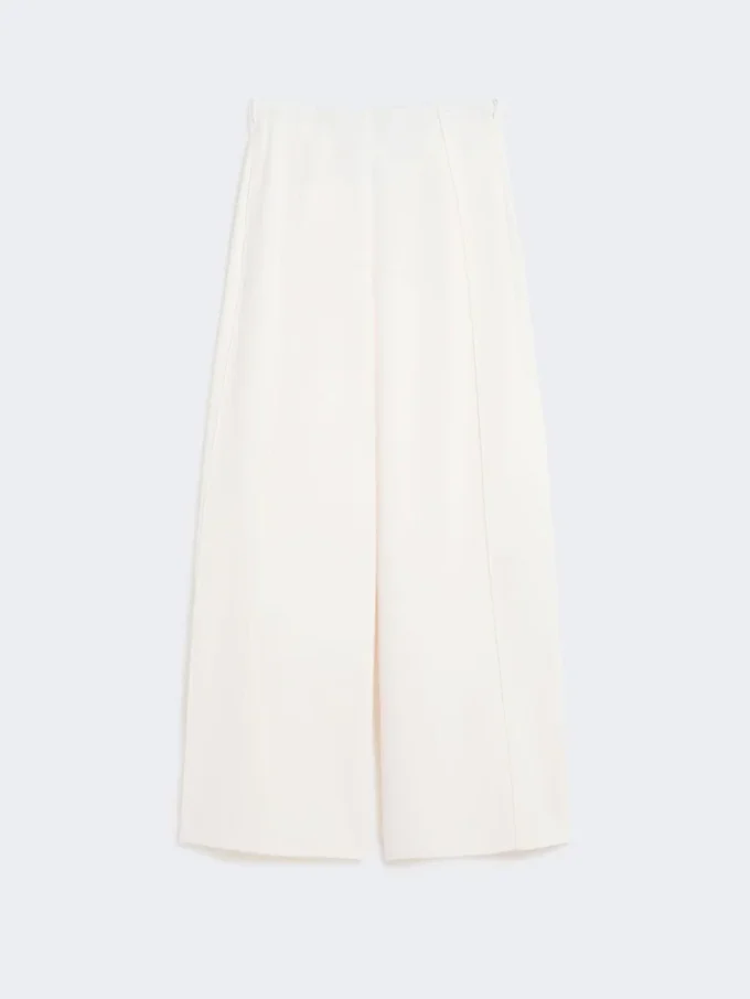 Scuba jersey trousers, ivory Scuba jersey trousers, ivory