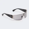 Shield sunglasses, black