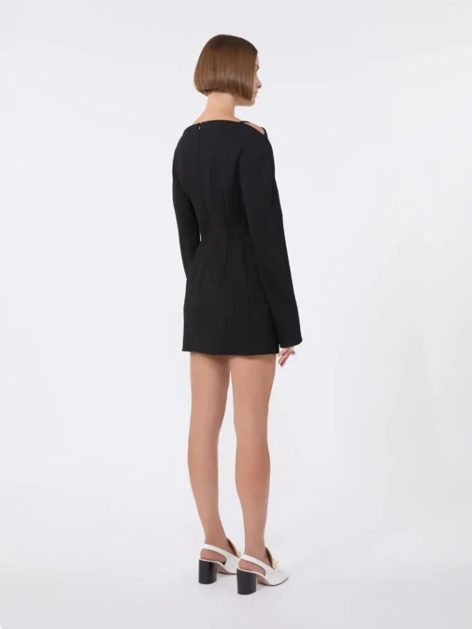 Short contoured cady dress , black Short contoured cady dress , black