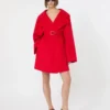 Short wool coat, red Short wool coat, red