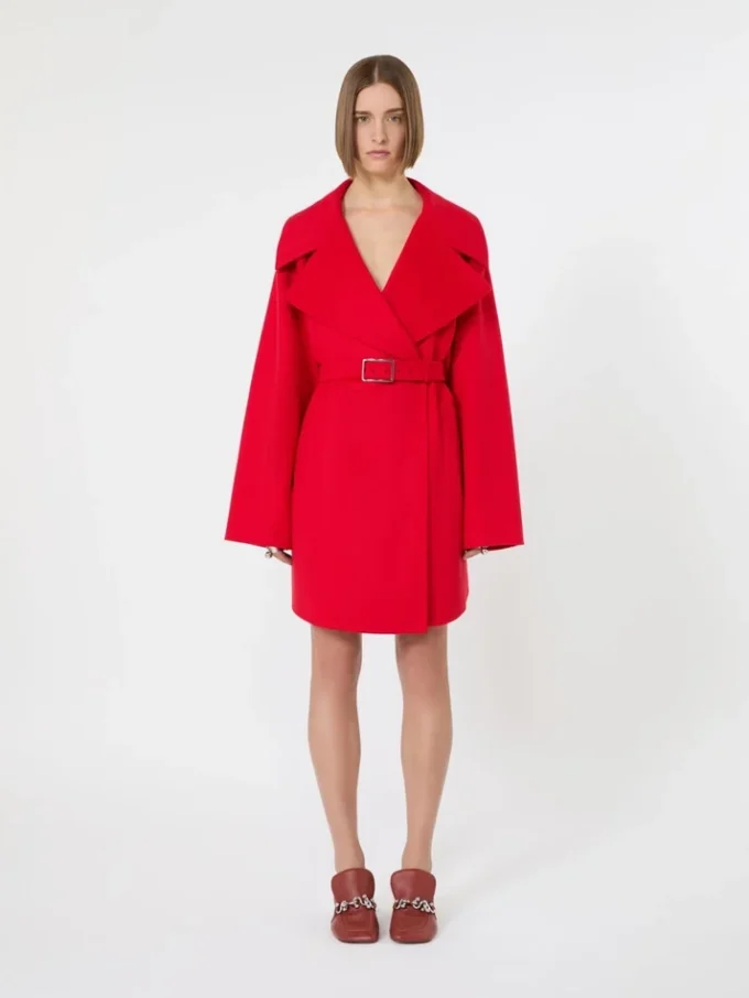 Short wool coat, red Short wool coat, red