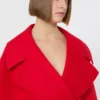 Short wool coat, red Short wool coat, red